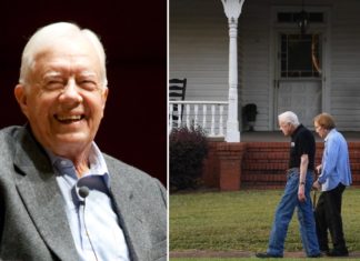 Former President Jimmy Carter lives in his $210,000 house in Georgia and shops at the local Dollar General