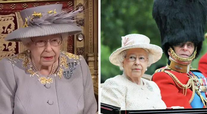 The throne Prince Philip used to sit in is missing as Queen makes first public appearance since funeral