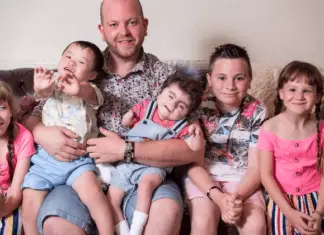 Single dad adopts six children with disabilities: “I would never say never to having another child”