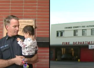 Firefighters answer door to hopeless mother who hands them her 15-hour-old baby