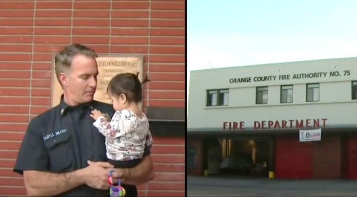 Firefighters answer door to hopeless mother who hands them her 15-hour-old baby