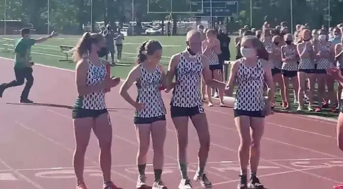 High school runner diagnosed with cancer crosses the finish line with the help from her friends