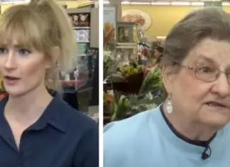 Grocery store workers notice an elderly lady in distress and realize she’s being scammed