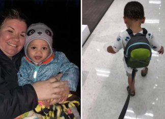 Mother who has a backpack leash for her adopted son has a message for those who shame her parenting