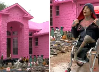 Texas man paints his entire house pink and his neighbors are not happy