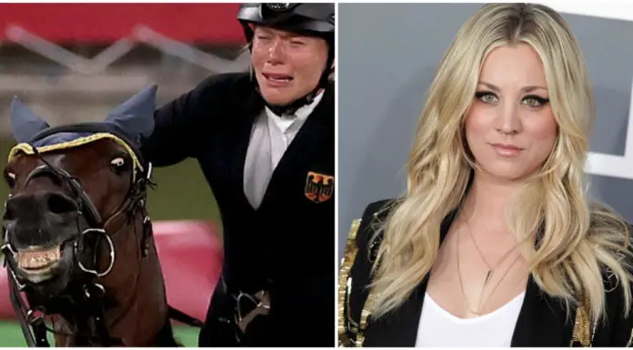 Actress Kaley Cuoco offers to buy horse who was punched at Olympics