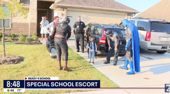 5-year-old boy with a rare condition gets a special escort on his first day of school after mom’s plea goes viral