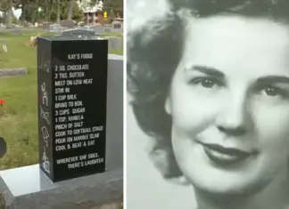 Woman known for her incredible fudge leaves famous recipe on her headstone