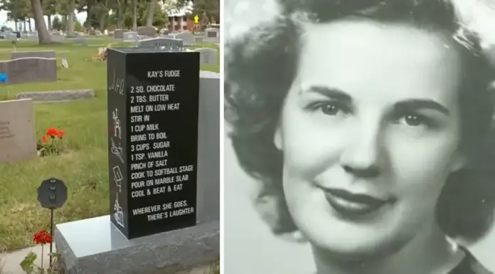 Woman known for her incredible fudge leaves famous recipe on her headstone