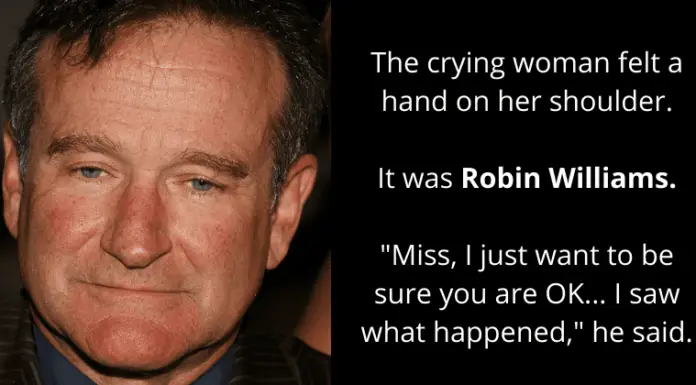 Great Robin Williams once consoled a crying woman at the airport after her husband’s suicide