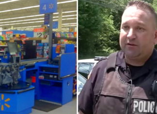 Officer steps in for a father who has his card declined at register