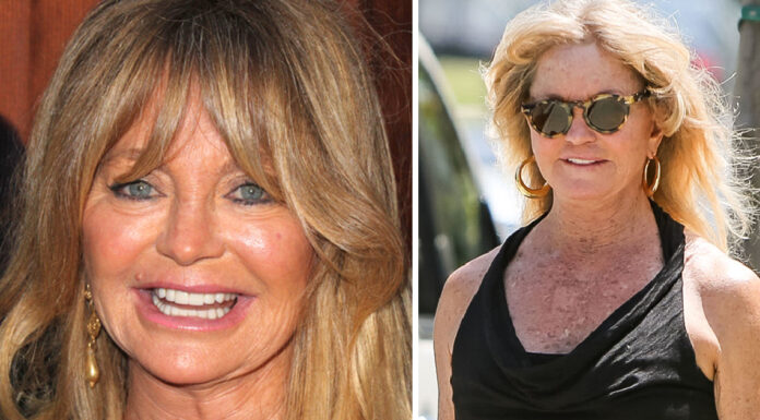 Goldie Hawn shows her natural look walking makeup free in broad daylight
