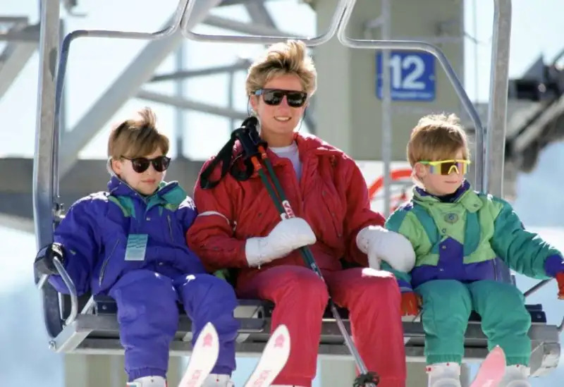 Princess Diana with her sons