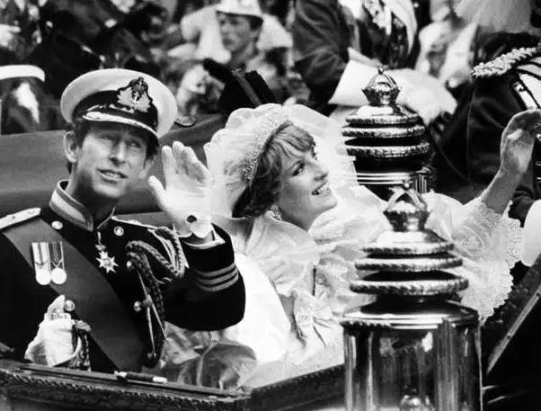 Princess Diana and Prince Charles married