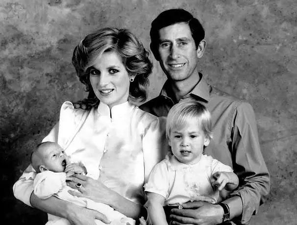 Princess Diana and family portrait