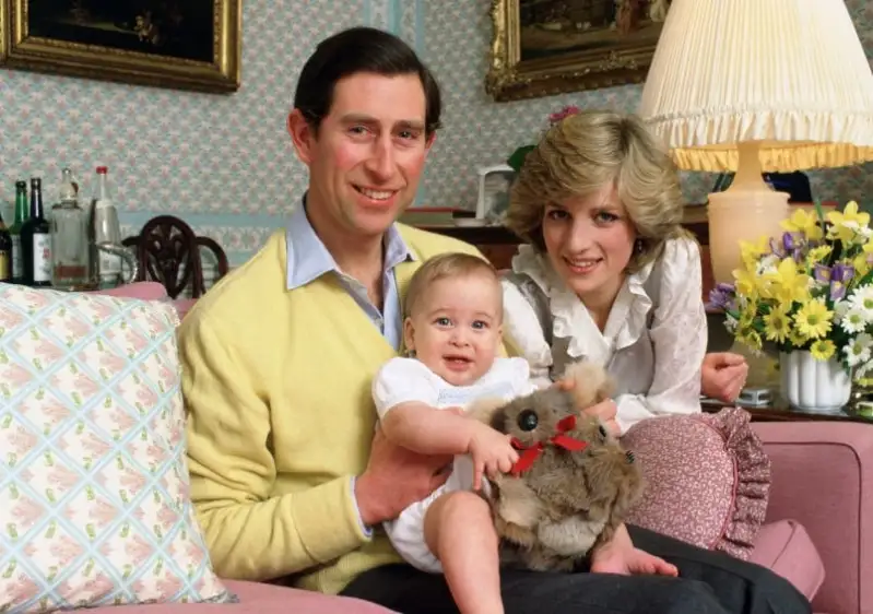 Princess Diana, Prince Charles with their son William
