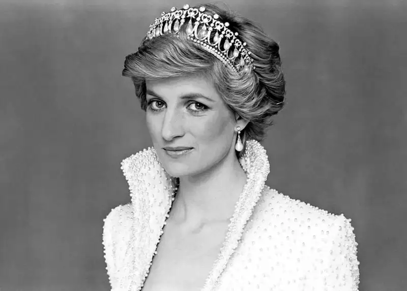 Princess Diana portrait with tiara