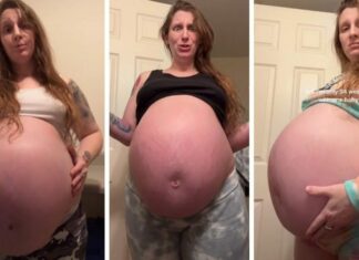 Mom’s baby bump was so huge people thought she was carrying 8 babies