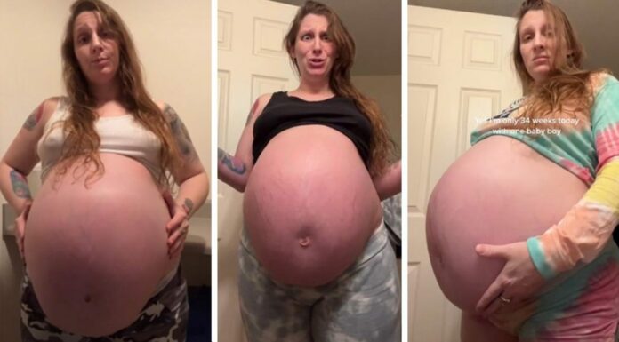 Mom’s baby bump was so huge people thought she was carrying 8 babies