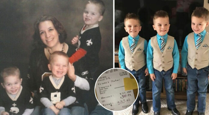 Struggling grandma working as bartender & raising triplets all alone finds a note and a huge tip on the table
