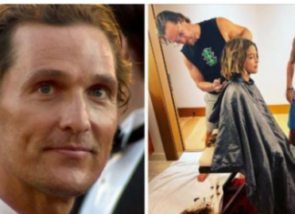 Matthew McConaughey poses with lookalike sons in rare family photo