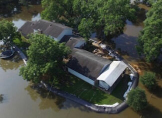 To encircle his home, a man spends $8300 on 400 feet of plastic