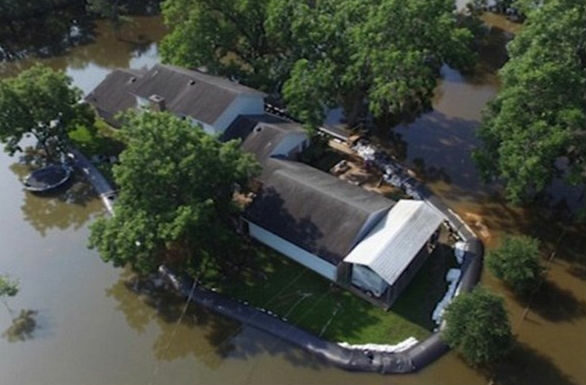 To encircle his home, a man spends $8300 on 400 feet of plastic