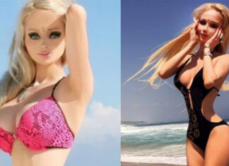 ‘The human barbie:’ This is how she looks without all her makeup