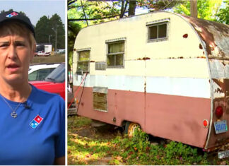 She delivered pizza to rusty trailer for years, but never saw the inside – One peek made a startling discovery