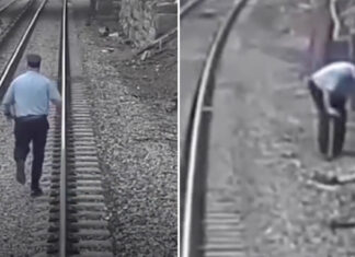 Two railroad workers spot 3-year-old autistic boy on train tracks – leap into action to save his life