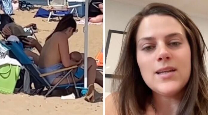 Exceptional reaction from mom when she discovers breastfeeding video online