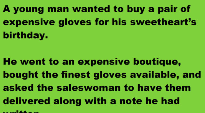 His girlfriend got more than expected when he sent her an intimate gift