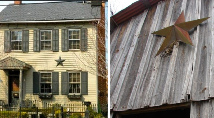 If you see a house or barn with a star on it, this is what it means
