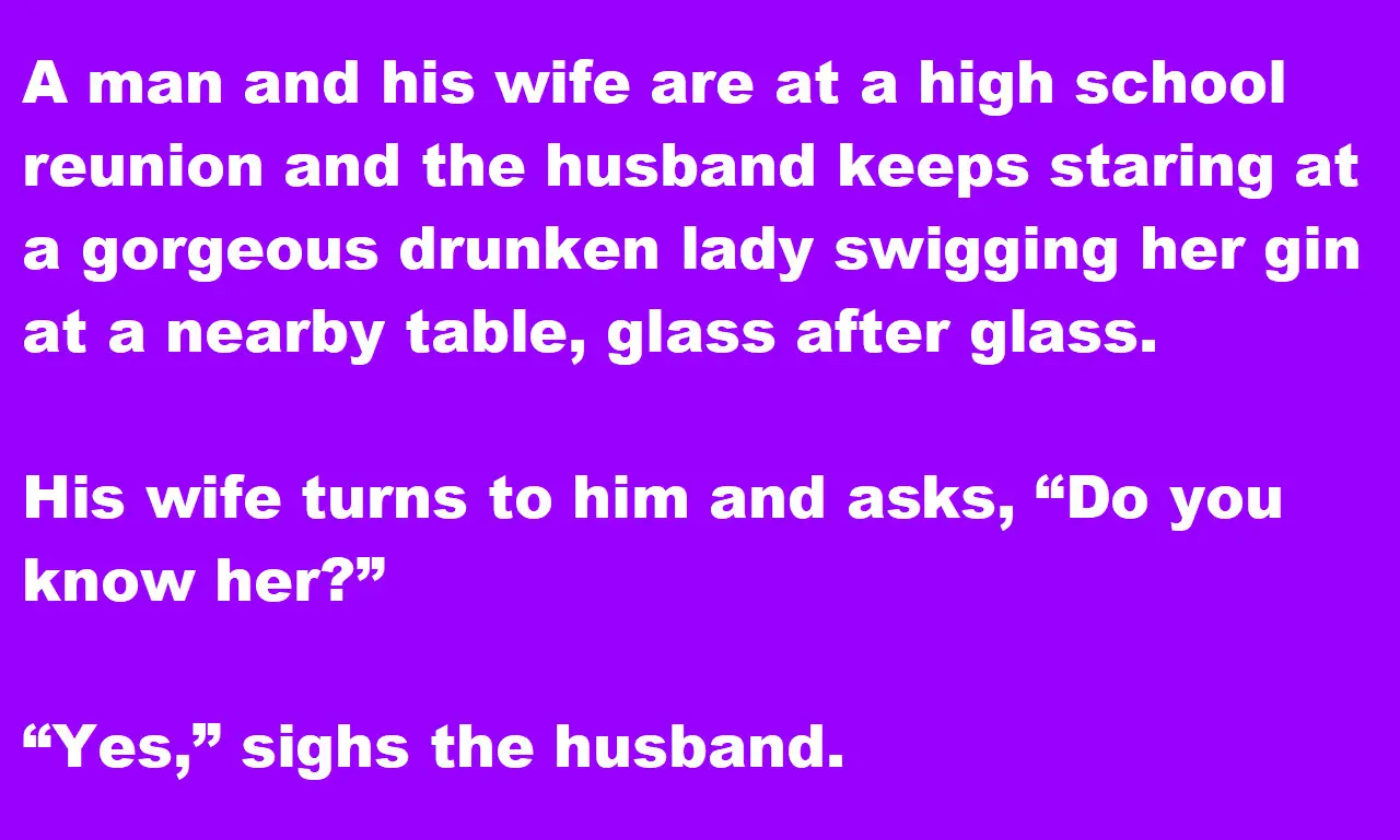 An old wife slaps her husband verbally