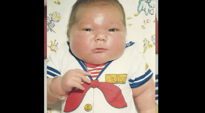 16-pound giant baby made headlines in 1983 – now he’s all grown up and still famous for his size