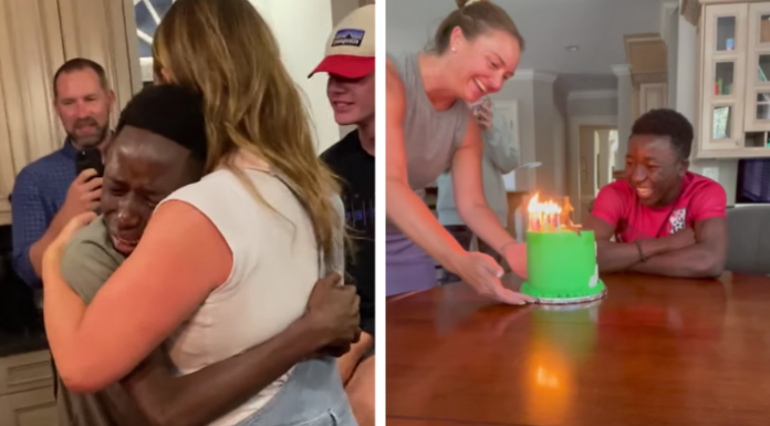 ‘It’s a blessing cake’ – Adopted boys break down over 1st ever birthday celebrations