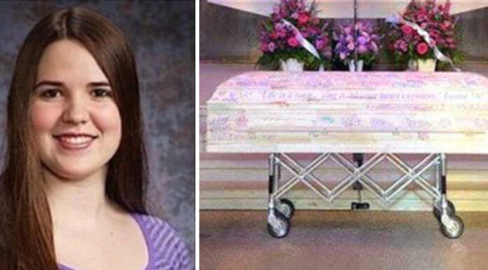 Teenage girl dies of cancer – when her mom looks at her coffin, her heart is filled with warmth