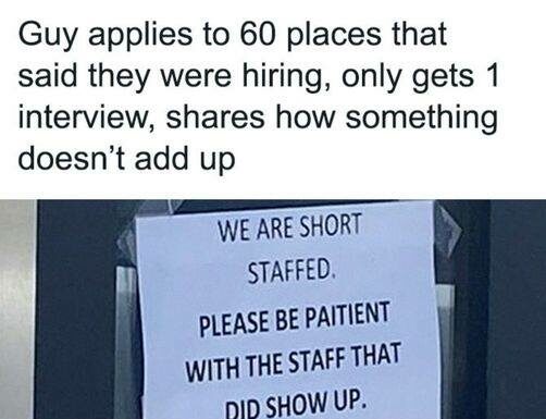 The mysterious staff shortage: Is finding a job really that easy?