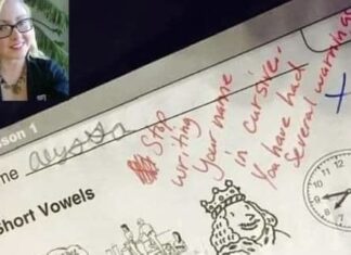 Mom angry after finding teacher’s ‘warning’ message on her 7-year-old daughter’s homework
