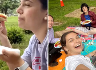 Mom of two slammed after sharing video of family Father’s Day picnic at husband’s grave