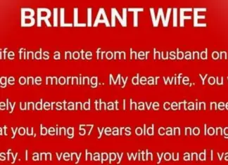The revenge of the sharp-witted 57-year-old wife