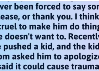 Why I no longer make my son say ‘thank you’ or ‘sorry’