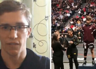 High school wrestler forfeits state tournament immediately when he sees who opponent is