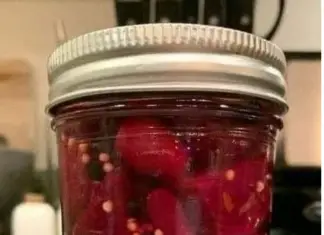 Healthy and delicious pickled beets