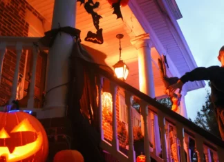 Boy decorates a lonely elderly woman’s house for Halloween to show her the joy of celebrating the holiday