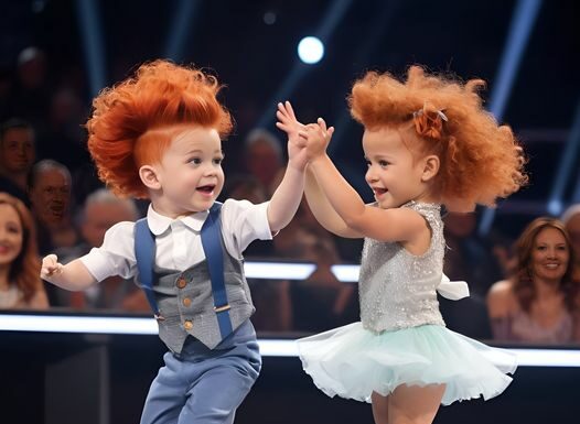 A boy and a girl hit the dance floor to ‘Footloose,’ wowing the judges with their moves