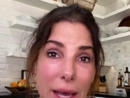 Our thoughts and prayers go out to Sandra Bullock