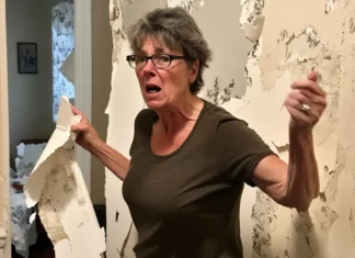 I caught my ex-MIL stealing my shower and ripping off wallpaper her son had glued
