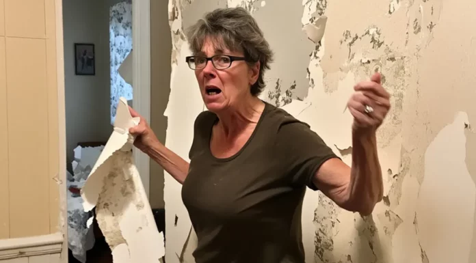 I caught my ex-MIL stealing my shower and ripping off wallpaper her son had glued