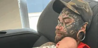 Dad with a body fully covered in tattoos decides to transform his appearance – Here’s why